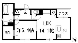 西町ハイツの物件間取画像